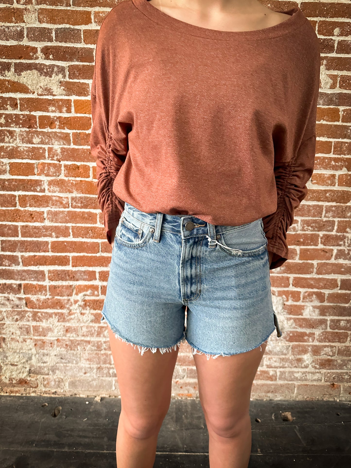 Vintage High Rise Denim Short