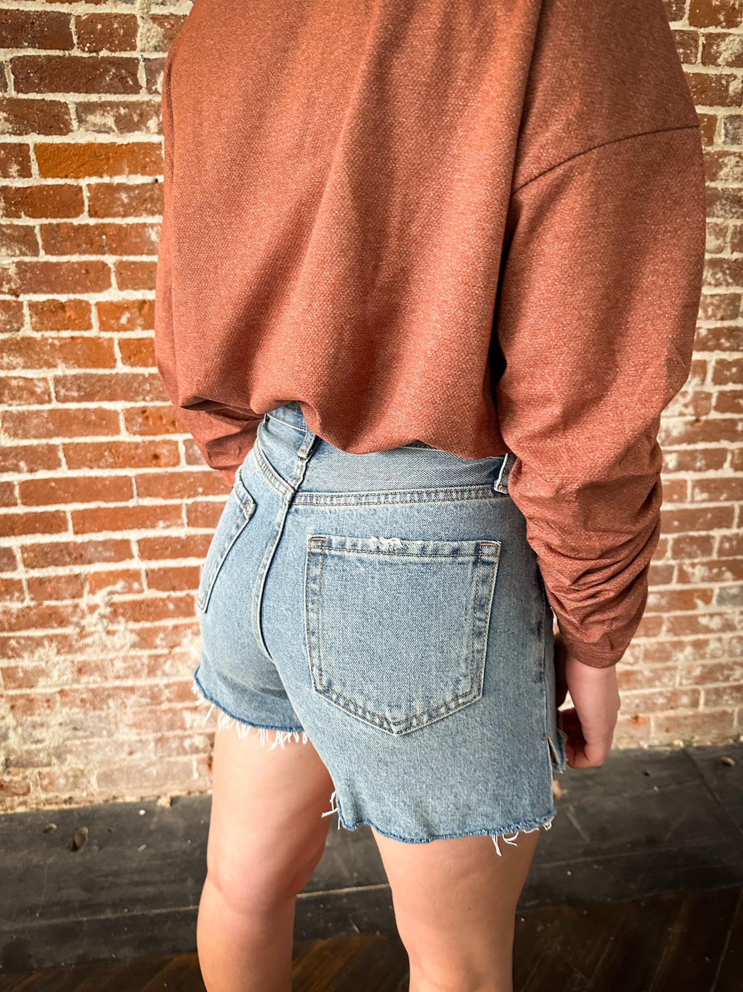 Vintage High Rise Denim Short