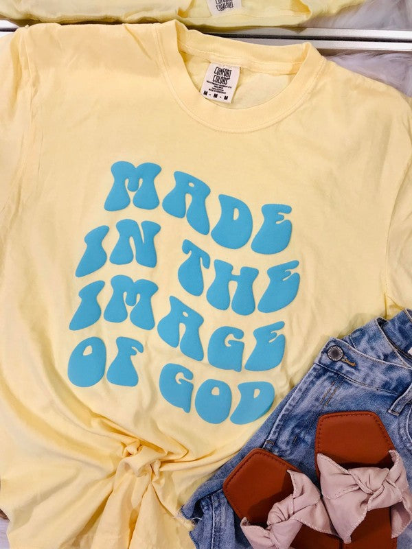 Made In The Image Of God Puff Tee