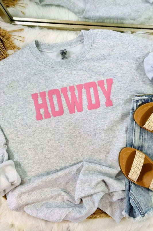 Howdy Varsity Puff Sweatshirt