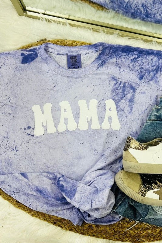 Mama Retro Mineral Wash Puff Tee