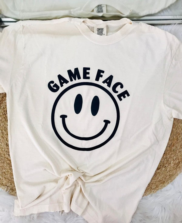 Game Face Curved Happy Puff Tee