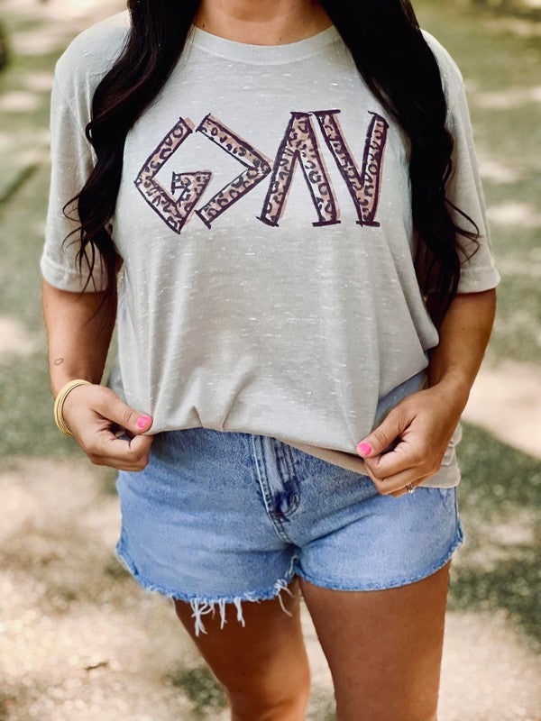 God Is Greater Than The Ups & Downs Marble Tee