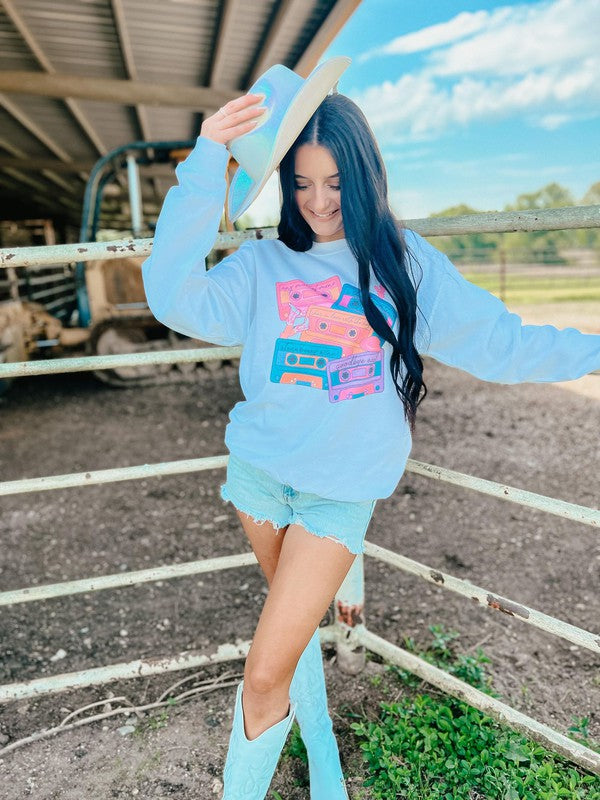 90's Country Music Tape Sweatshirt