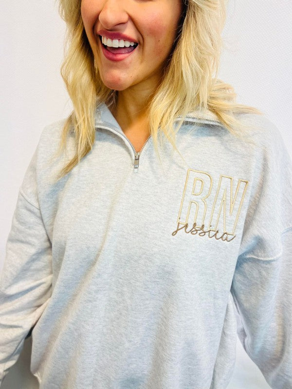 Custom Occupation Name Pocket 1/4 Zip