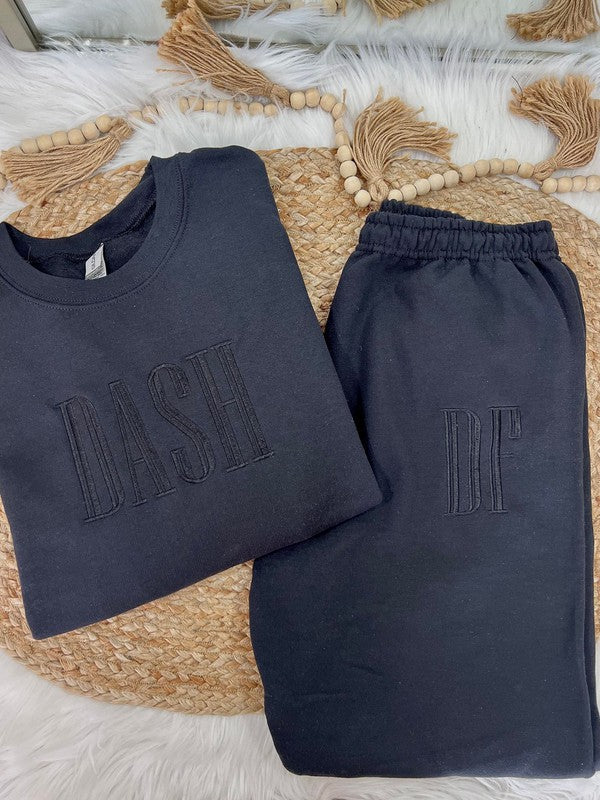 Custom Tonal Embroidered Sweatshirt