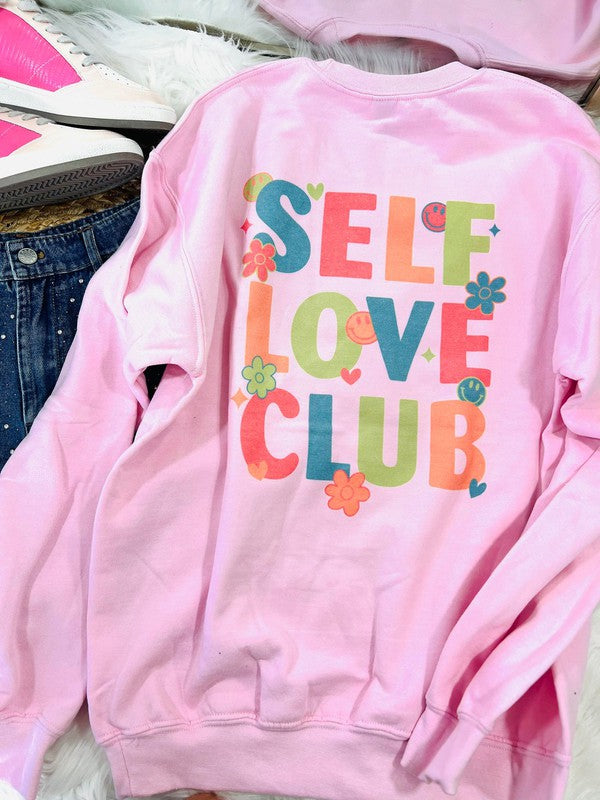 Self Love Club Front And Back Sweatshirt
