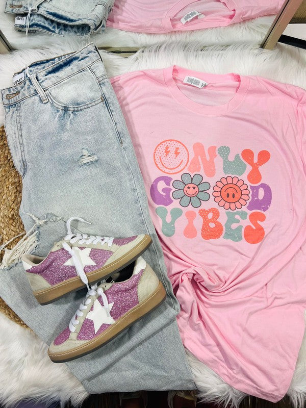 Only Good Vibes Happy Tee