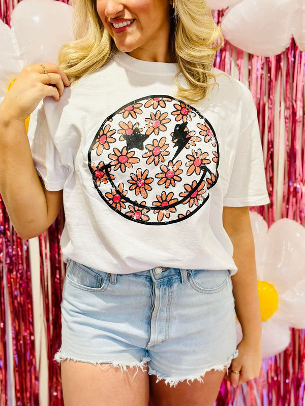 Floral Star/Light Eye's Happy Tee