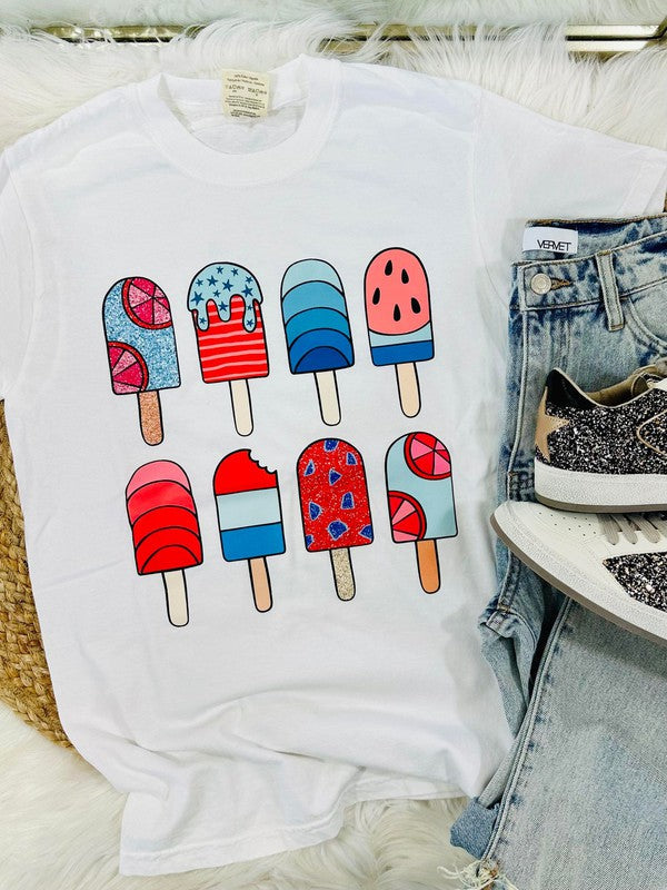 Patriotic Popsicles Stack Tee