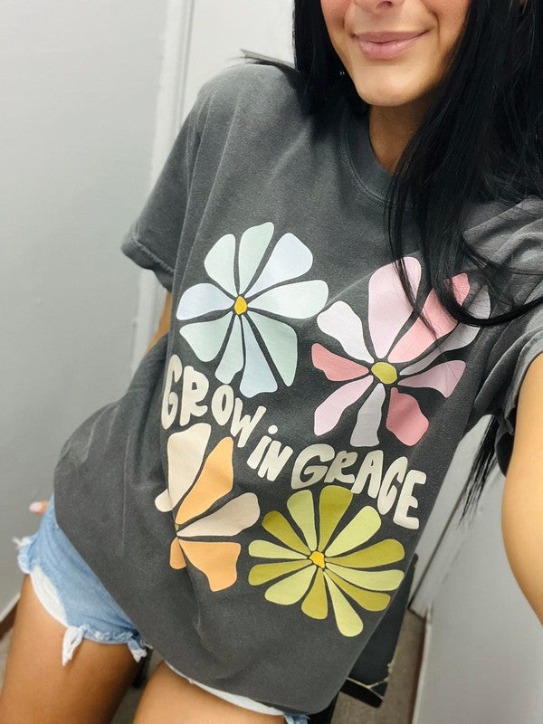 Grow In Grace Multi Pastel Floral Tee