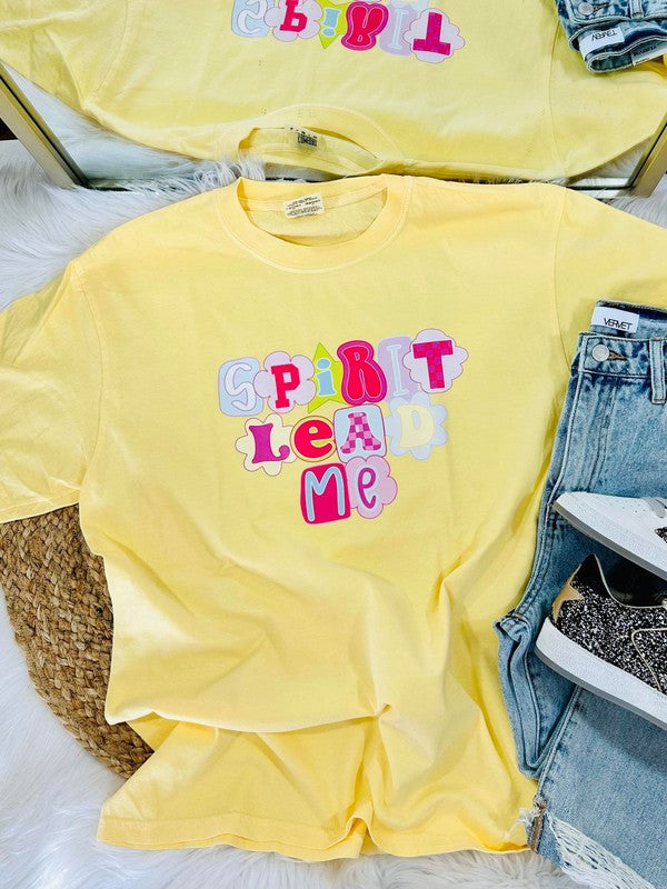 Spirit Lead Me Bright Preppy Tee