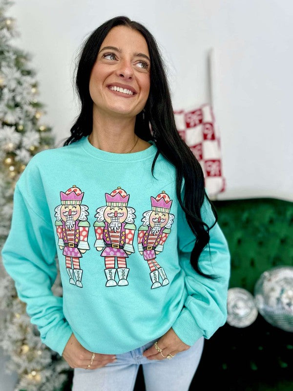 Colorful Nutcracker Trio DTF Sweatshirt