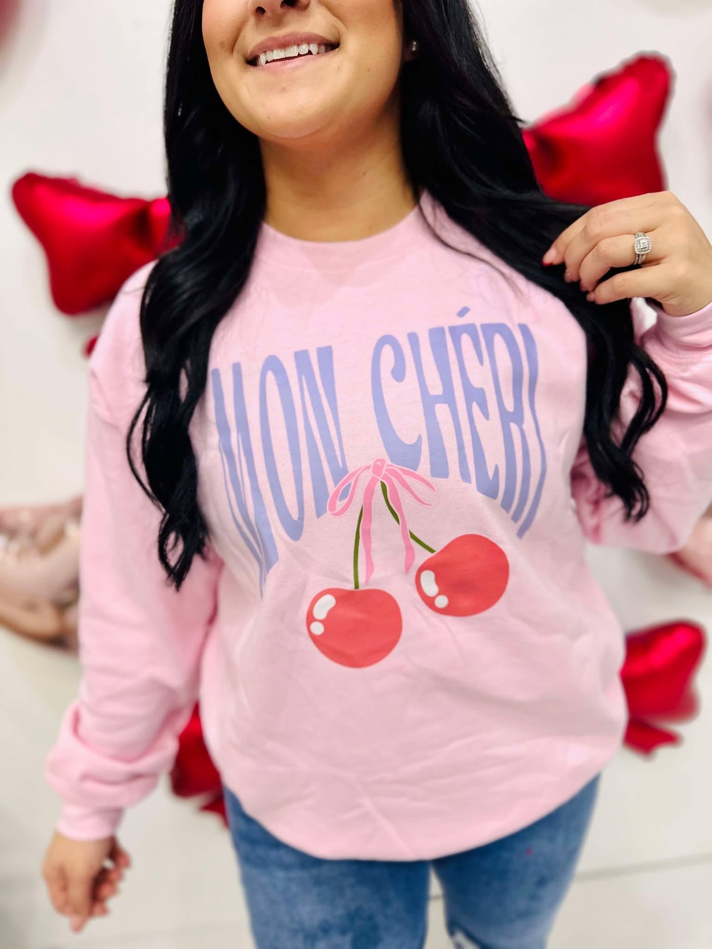 Mon Cheri Cherry DTF Sweatshirt