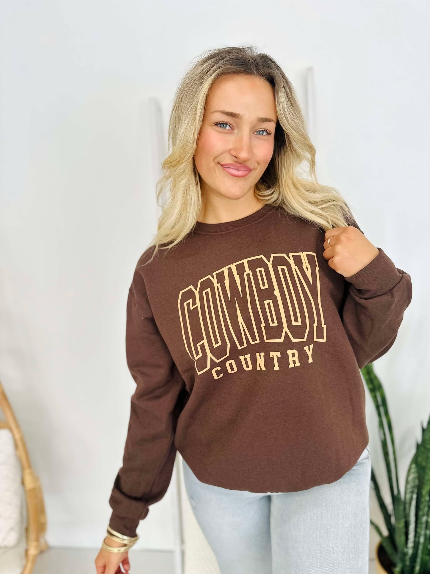 Cowboy Country Varsity Puff Sweatshirt