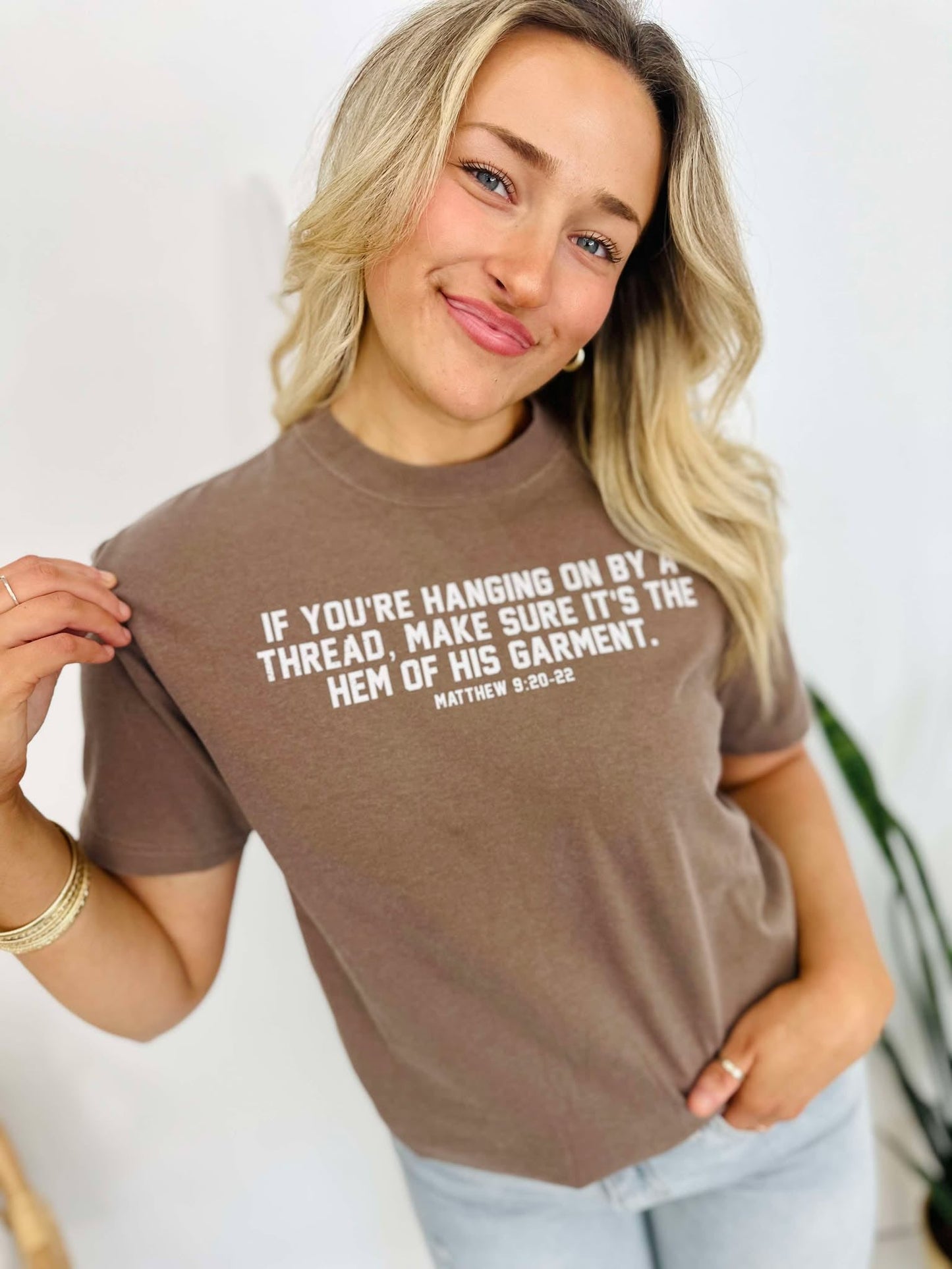 The Hem Of His Garment Verse DTF Tee