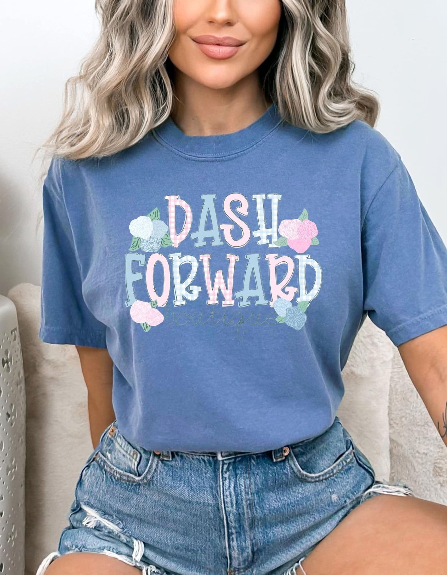 Custom Hydrangea Boutique DTF Tee