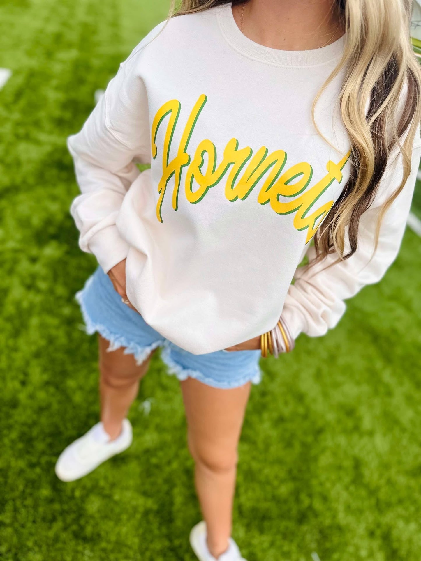 DTF Multi Jumbo Cursive Graphic Sweatshirt