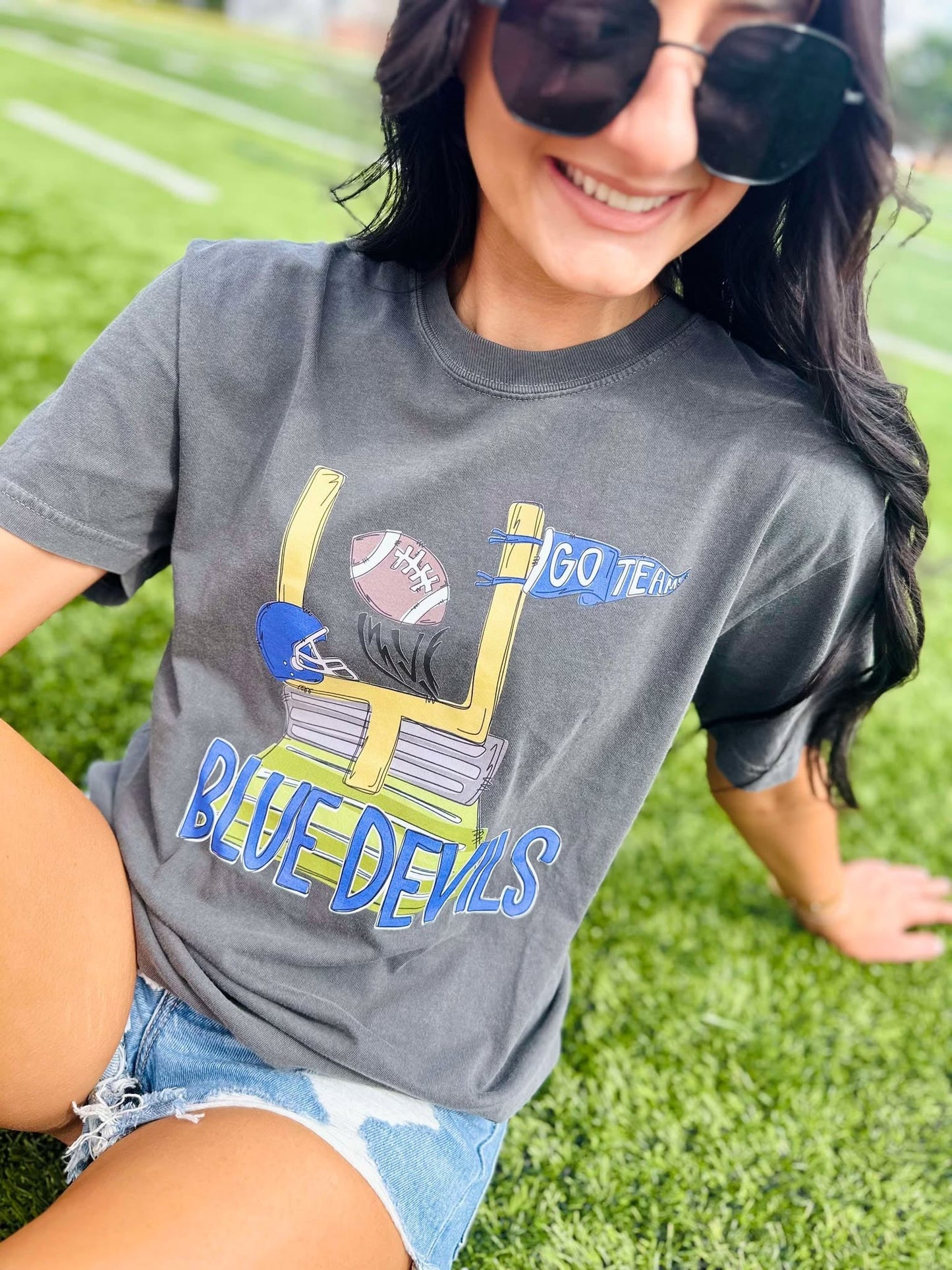 Custom Mascot Field Goal Graphic Tee