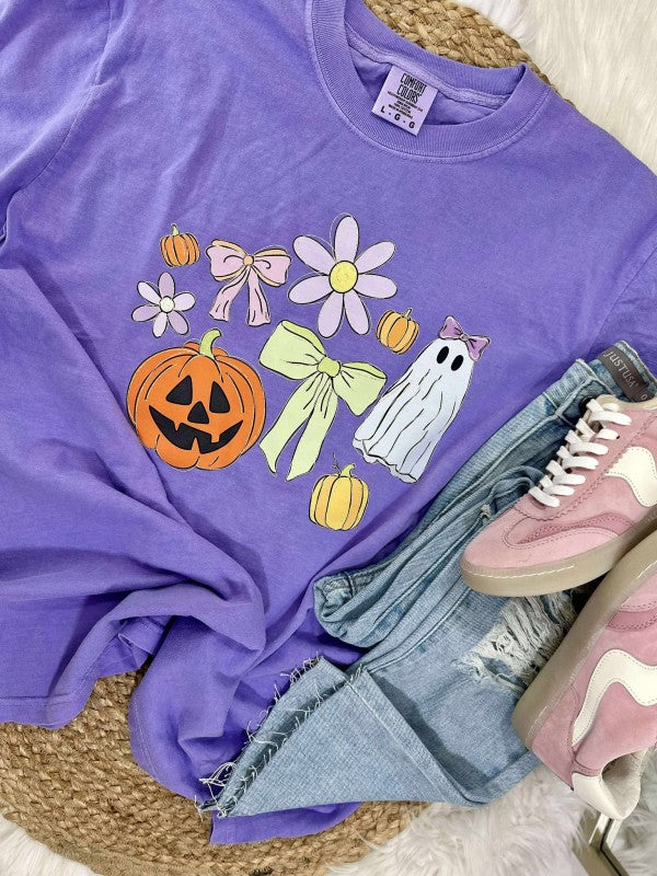 Girly Halloween Collage Graphic Tee