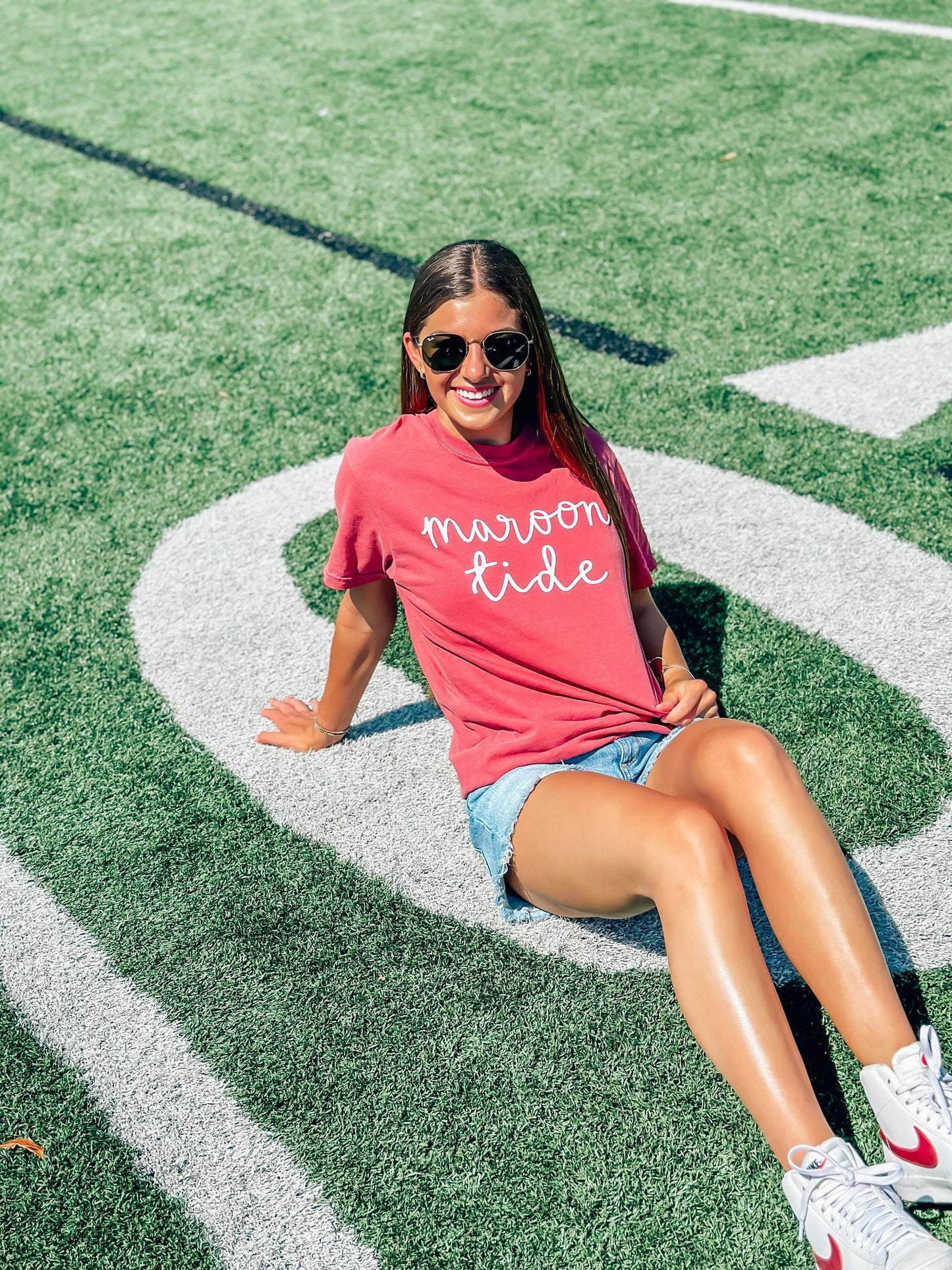 Custom Cursive Gameday Puff Tee