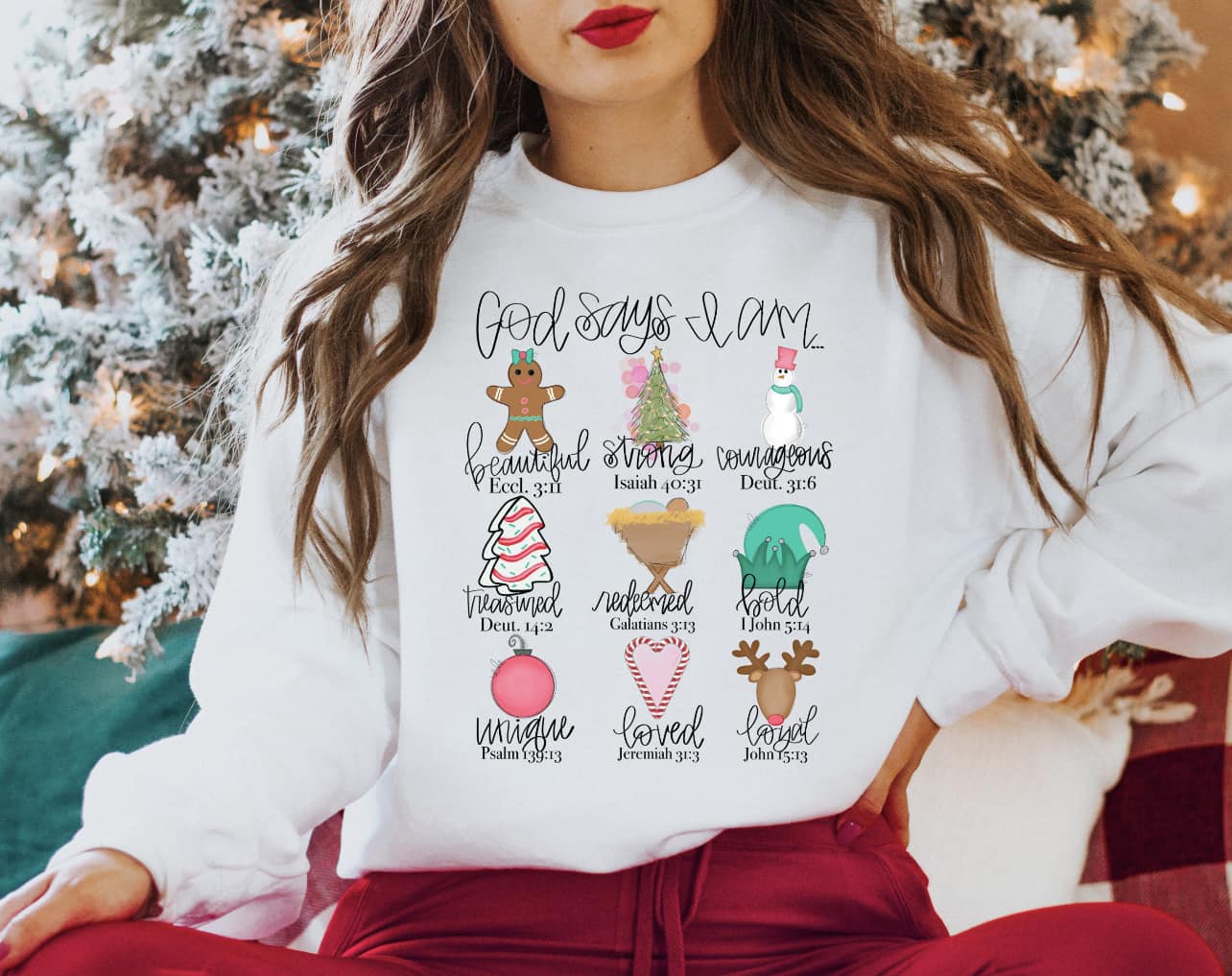 God Say's I'm Christmas Things Sweatshirt