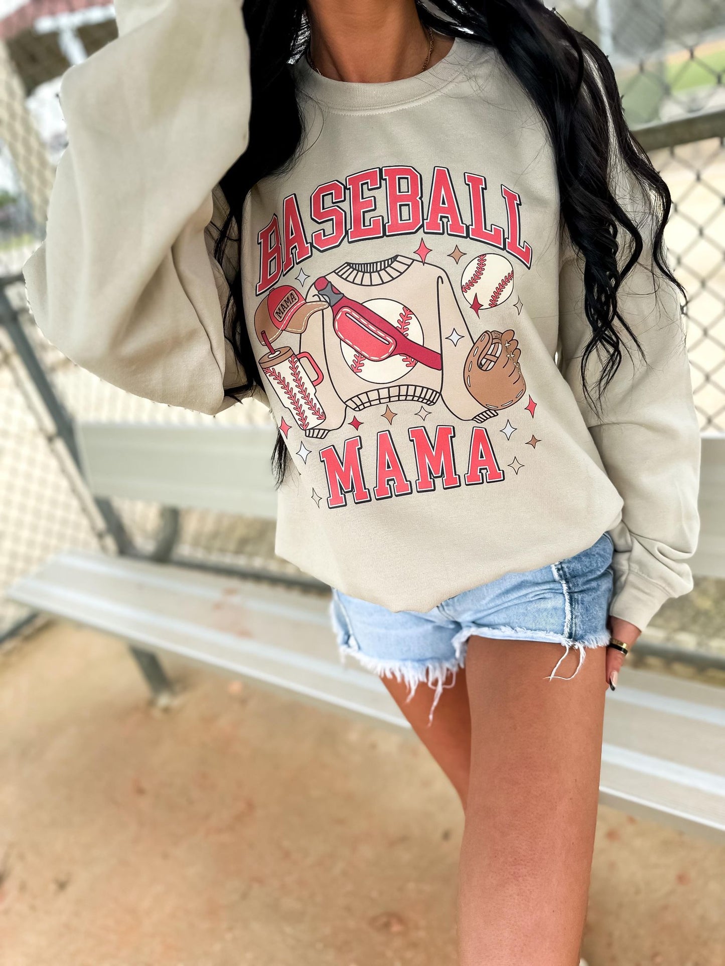 Baseball Mama Essentials DTF Sweatshirt