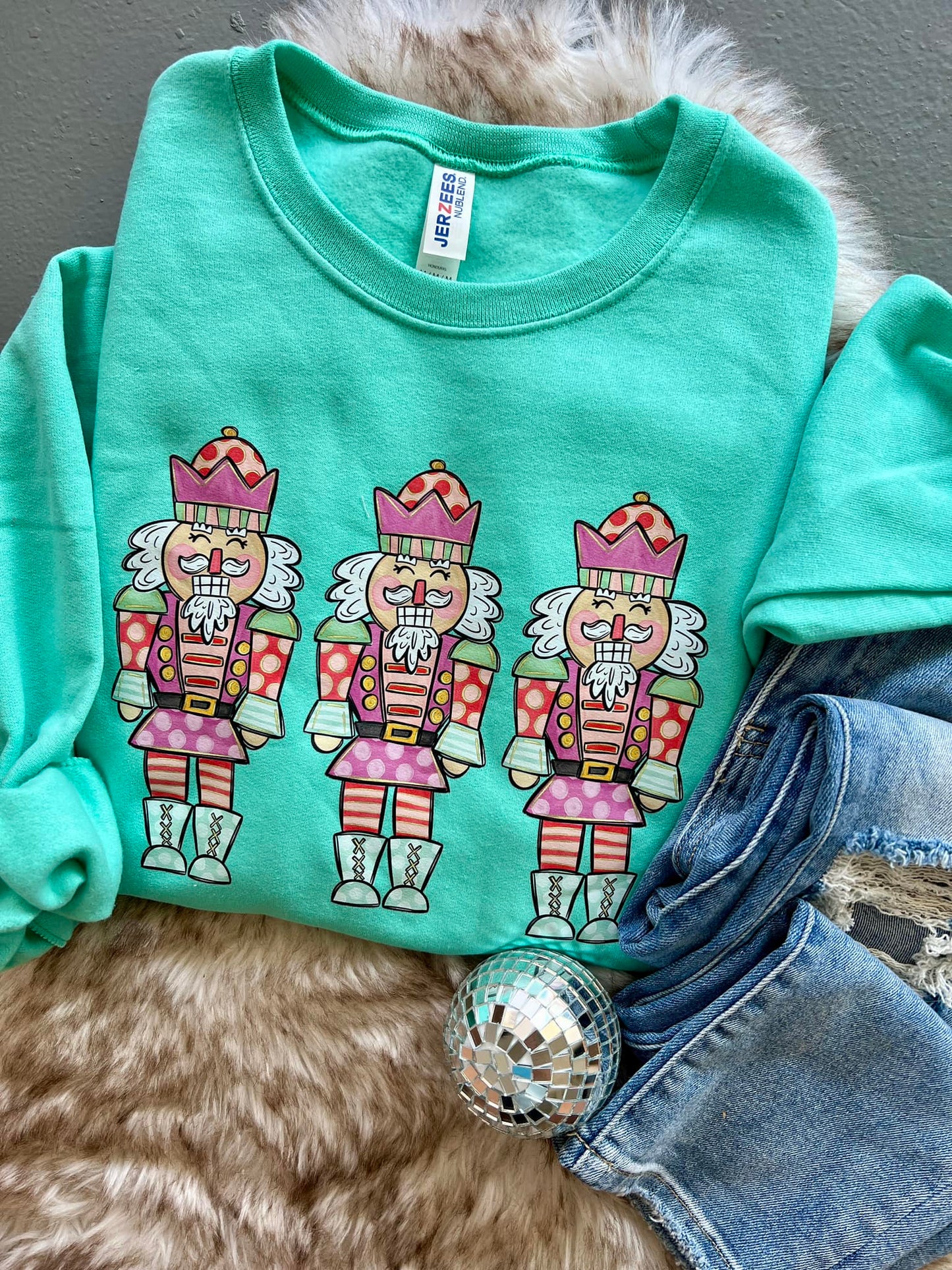 Colorful Nutcracker Trio DTF Sweatshirt