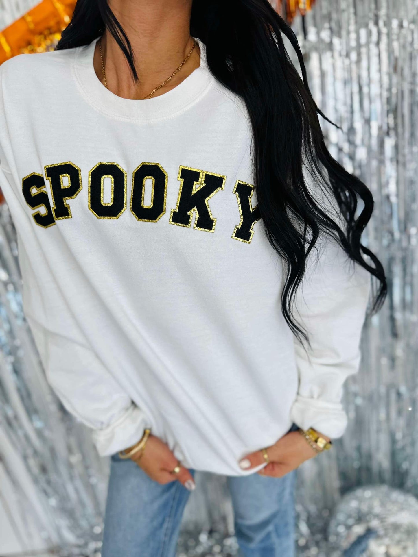 RTS Spooky Chenille Patch Sweatshirt