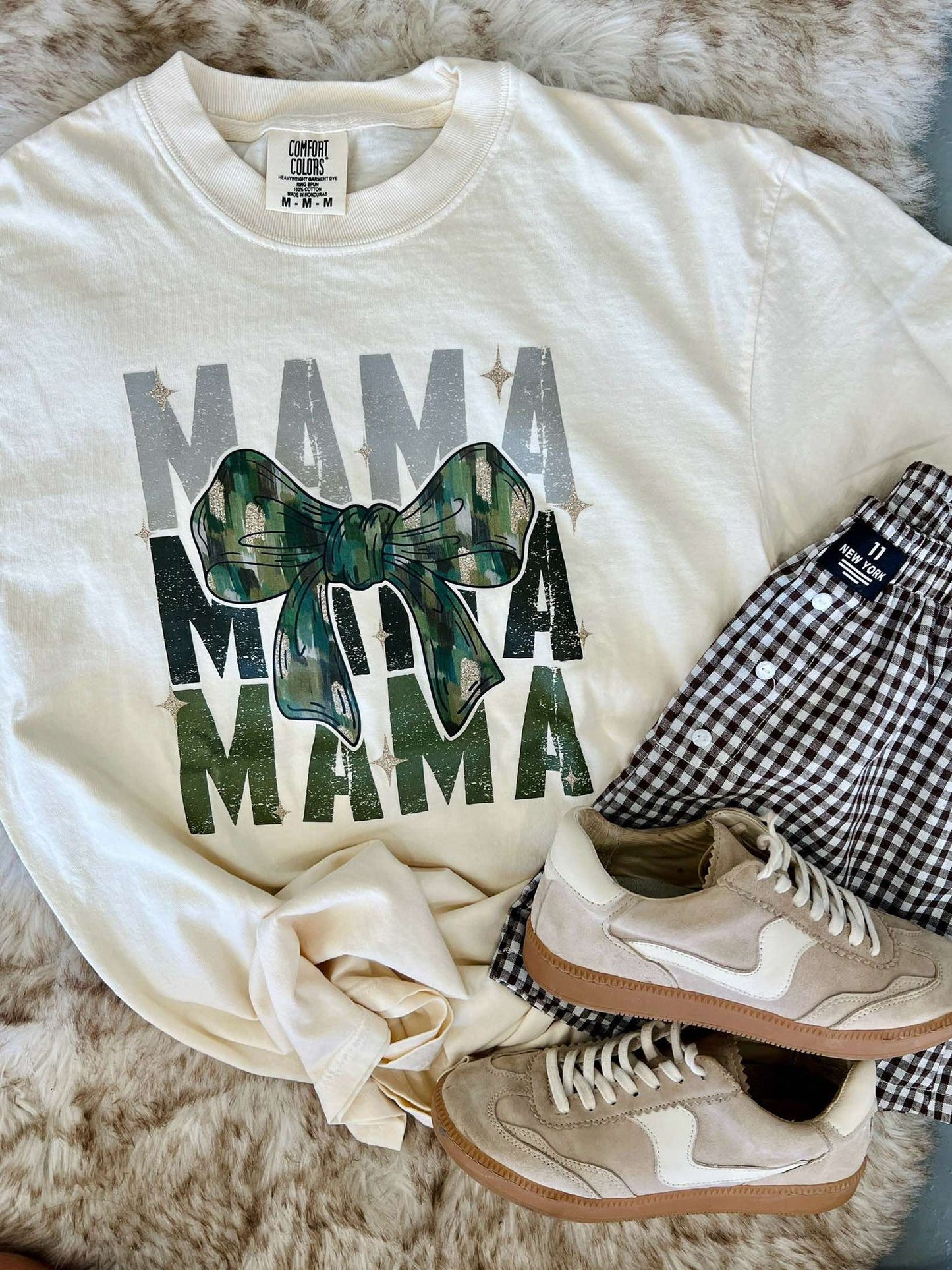 Mama Camo Coquette Bow DTF