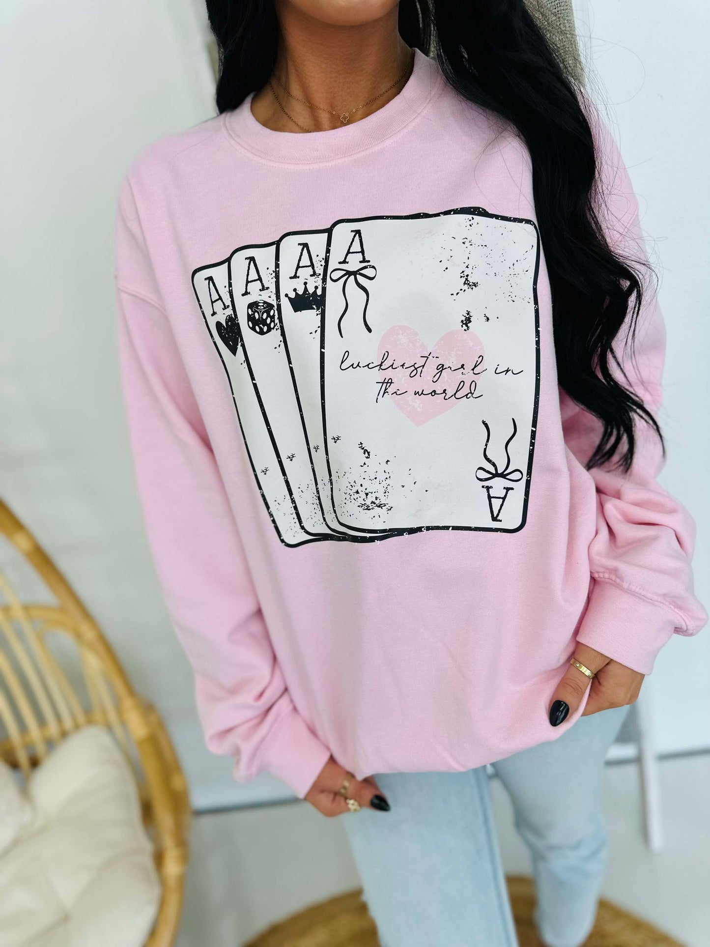 Luckiest Girl In The World Vintage Playing Cards