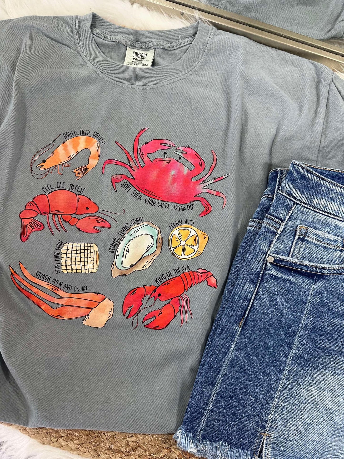 Seafood Boil Things And Quotes DTF Tee