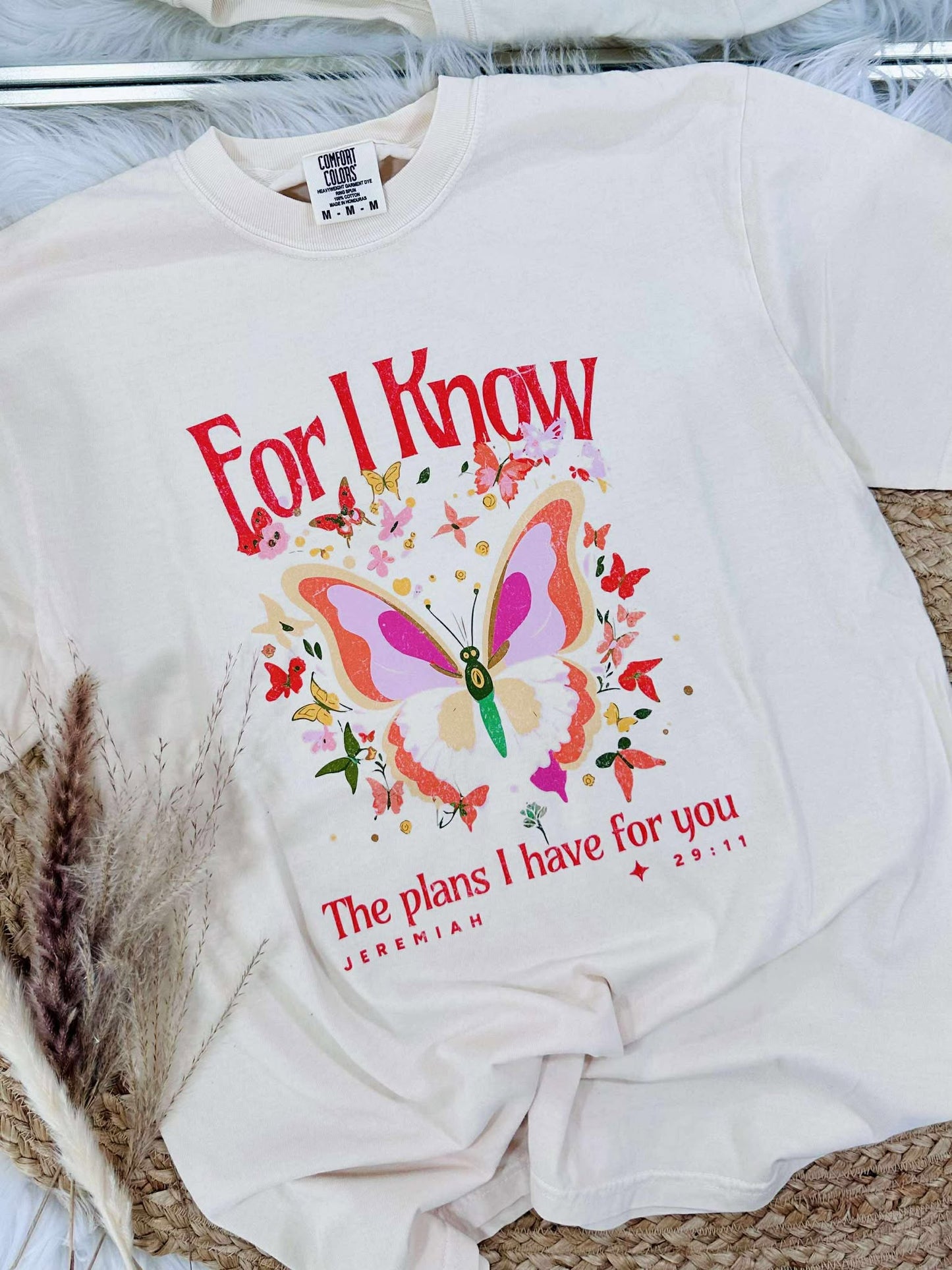 For I Know The Plans Butterfly Graphic Tee