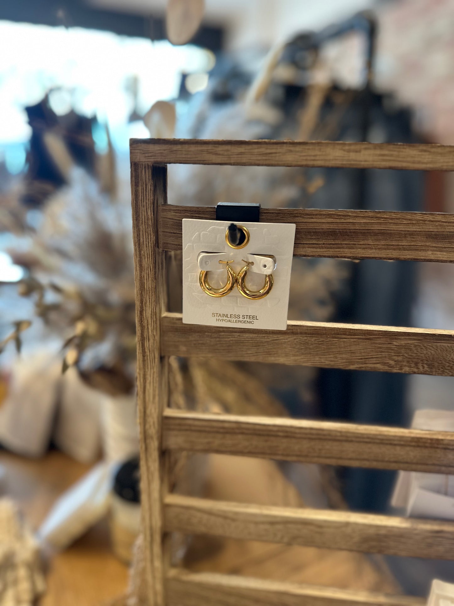 Gold Dipped Stainless Hoops