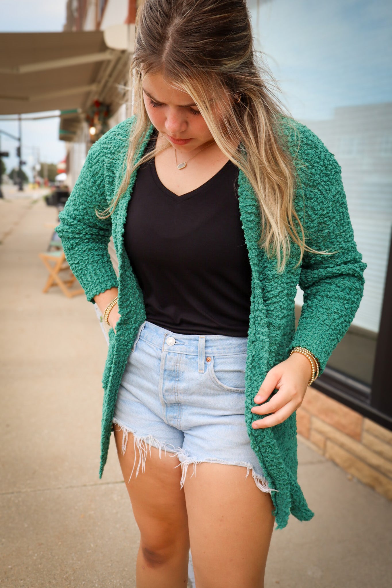 Elle Popcorn Cardigan