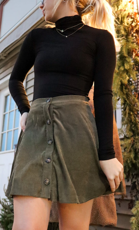 Winter Nights Corduroy Skirt