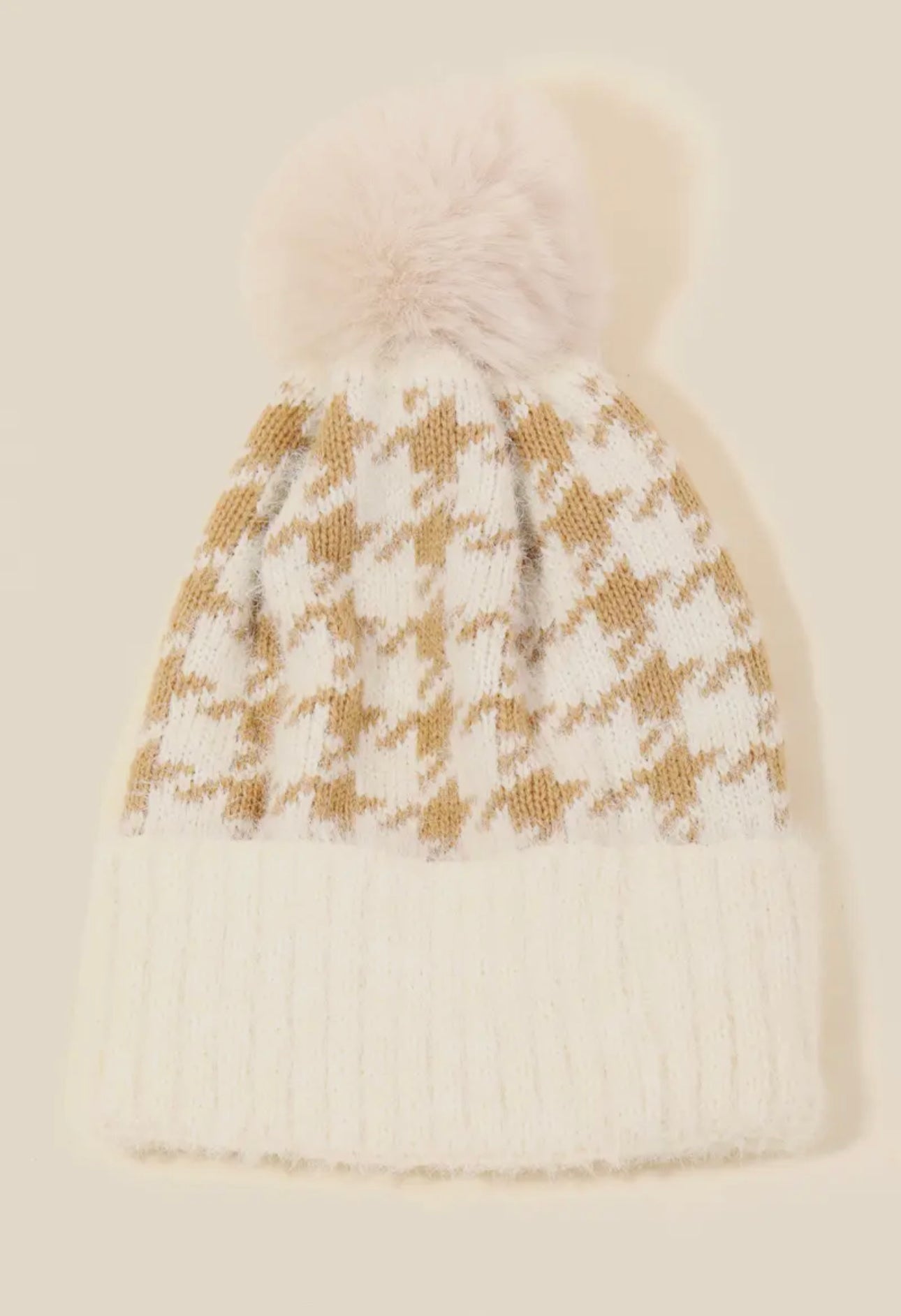 Houndstooth Beanie
