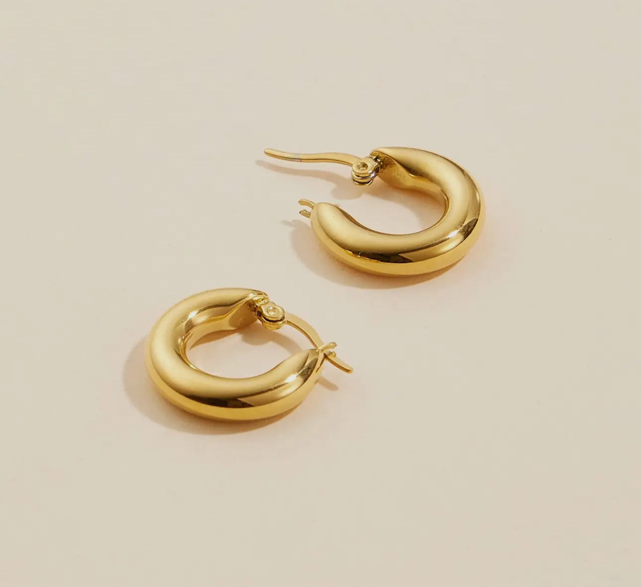 Gold Dipped Stainless Hoops