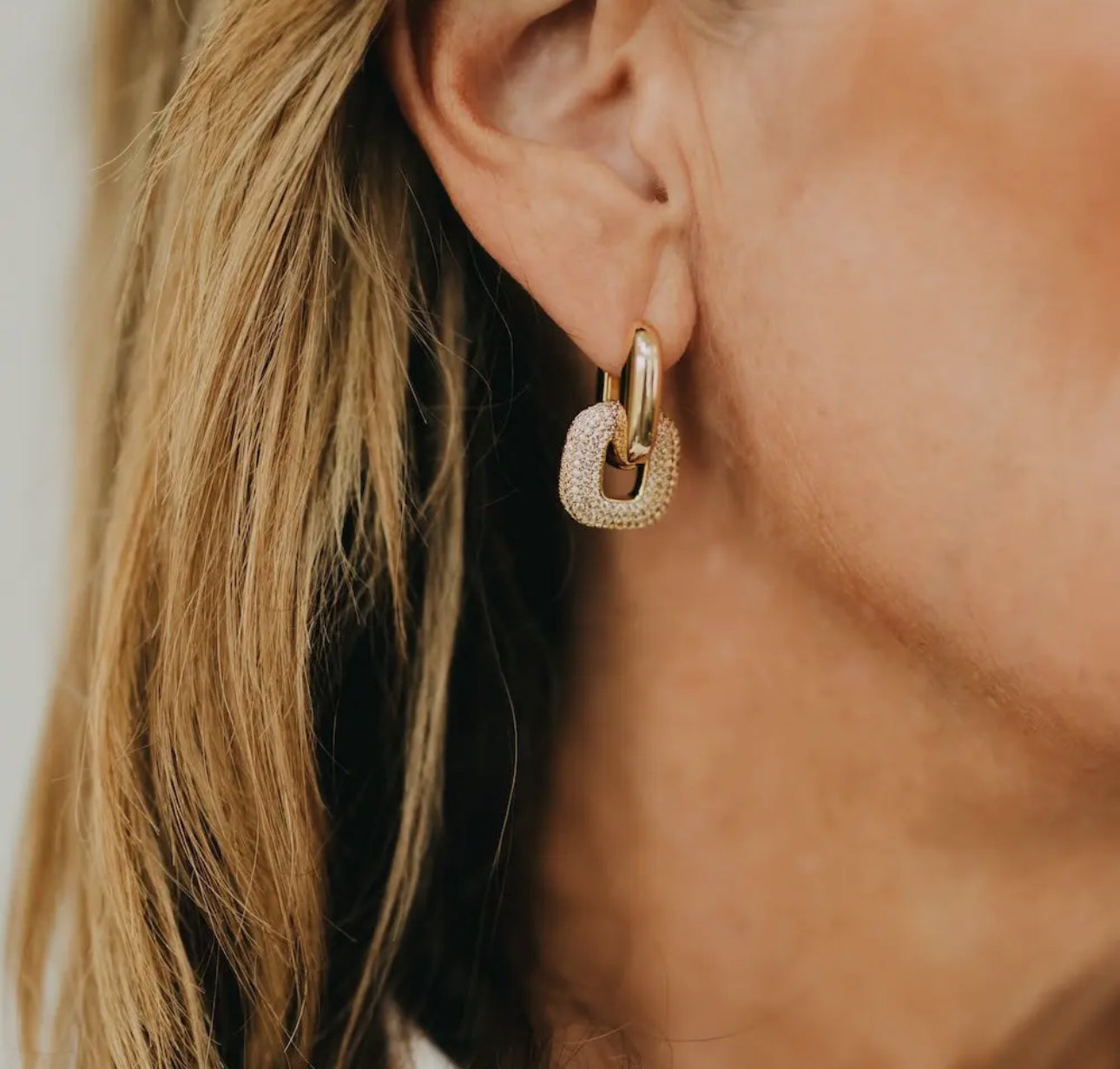 Drop Diamond Earrings