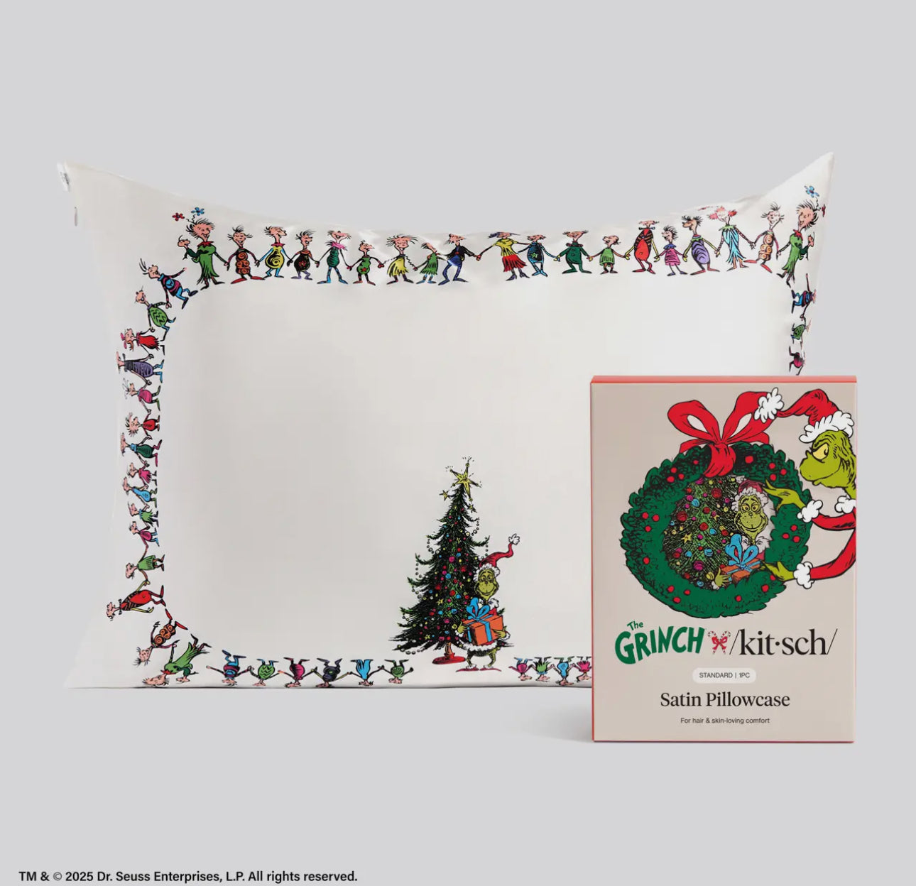 Grinch x Kitsch Pillowcase