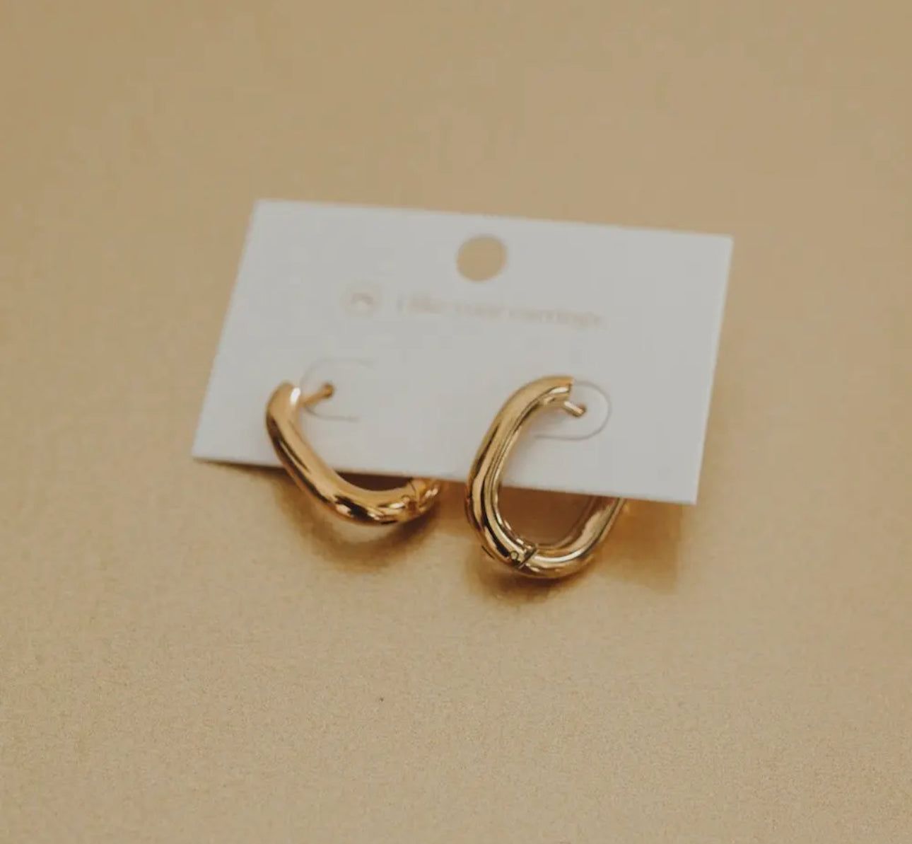 Flirty Fantasy Oval Hoop Earrings