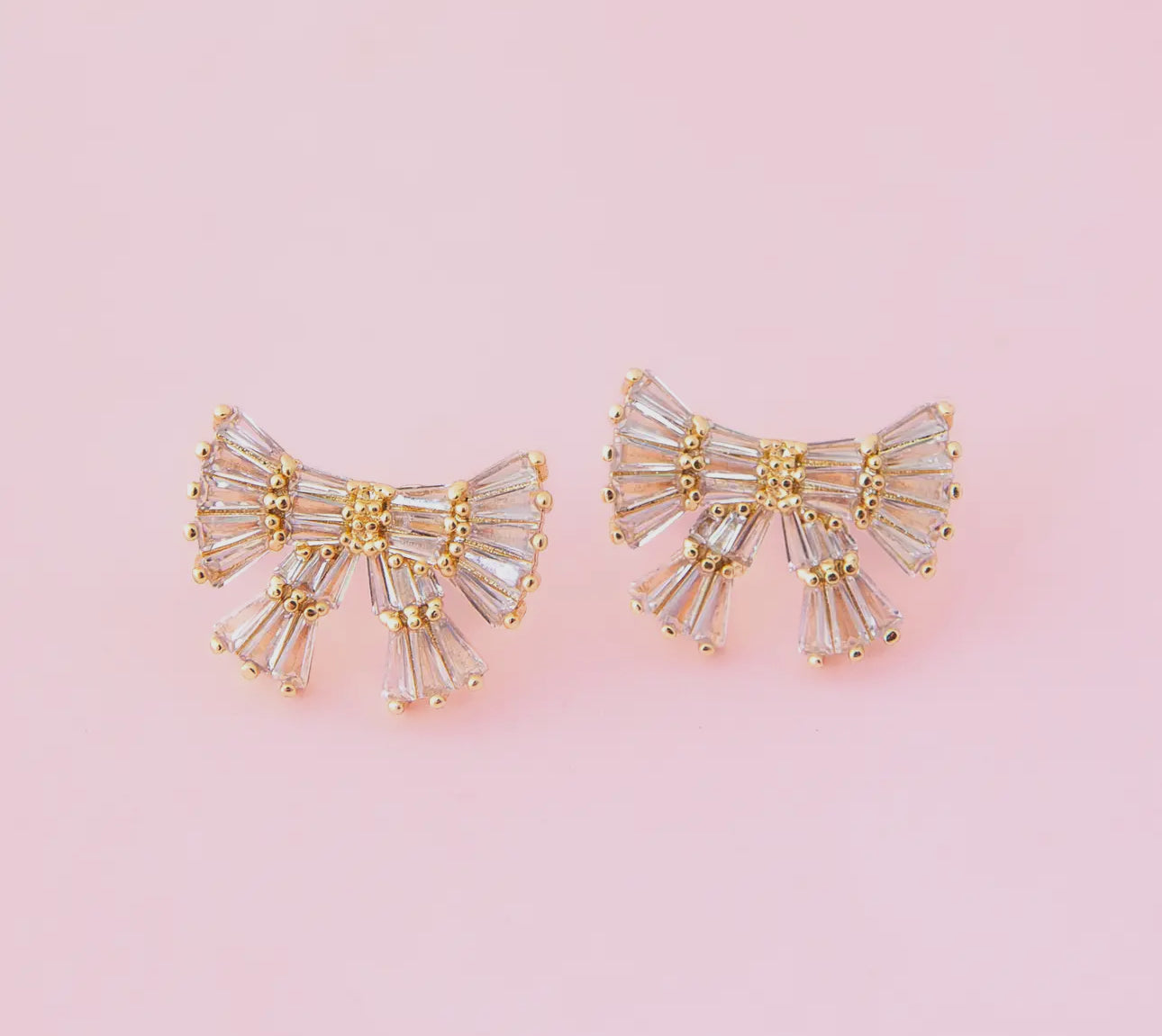 Holiday Sparkle Bow Earrings