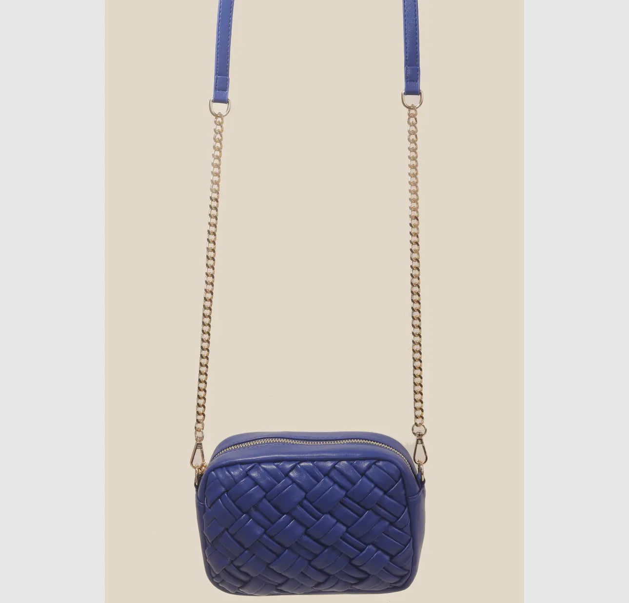 Braided Faux Leather Bag