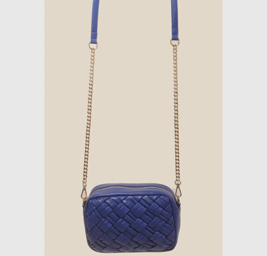Braided Faux Leather Bag