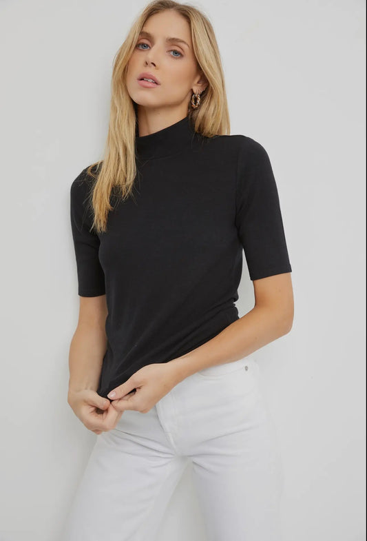 Short Sleeve Turtleneck