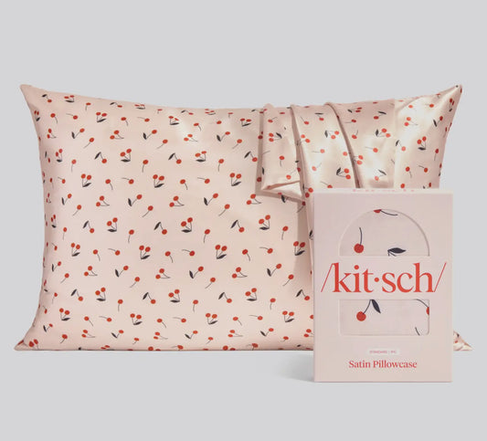 Cherry Satin Pillowcase