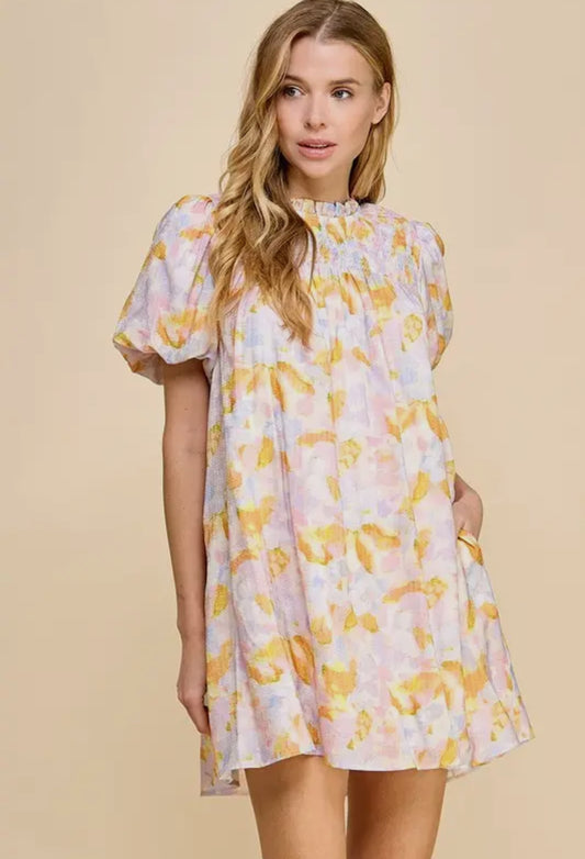 Palmer Watercolor Dress