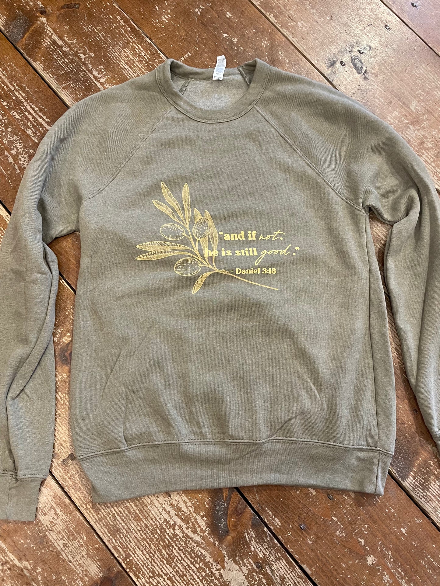Daniel 3:18 Olive Sponge Fleece