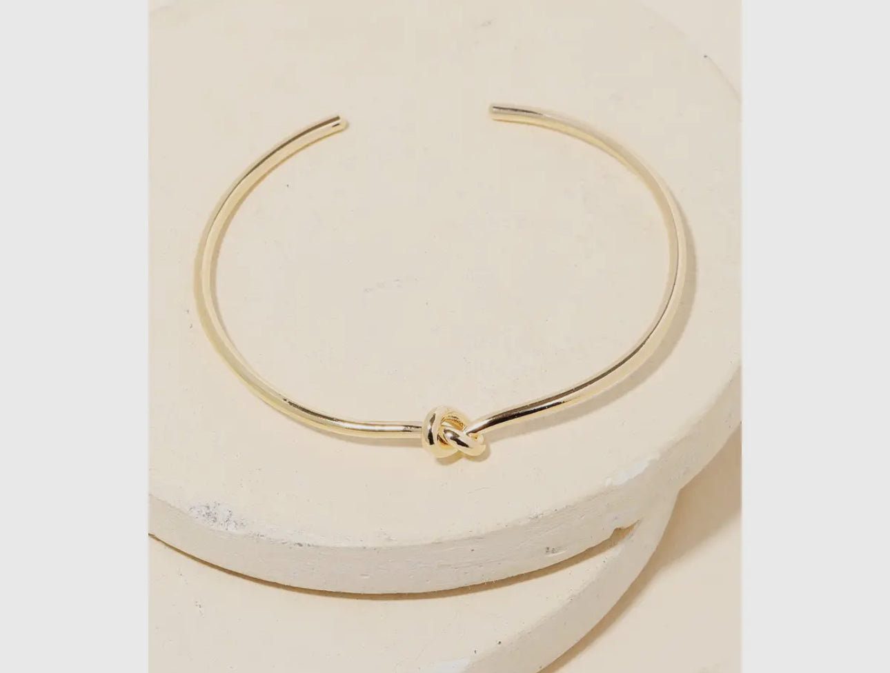 Metallic Knot Cuff Bracelet