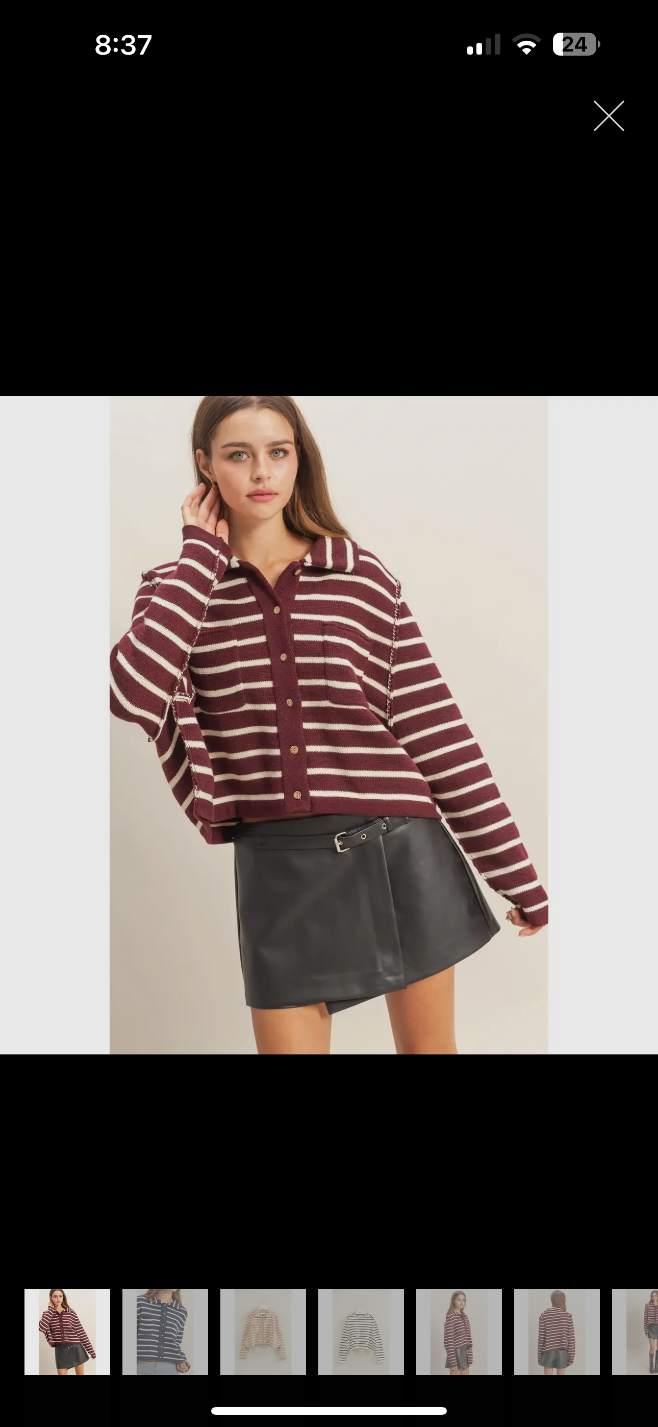 Wine & Dine Striped Sweater